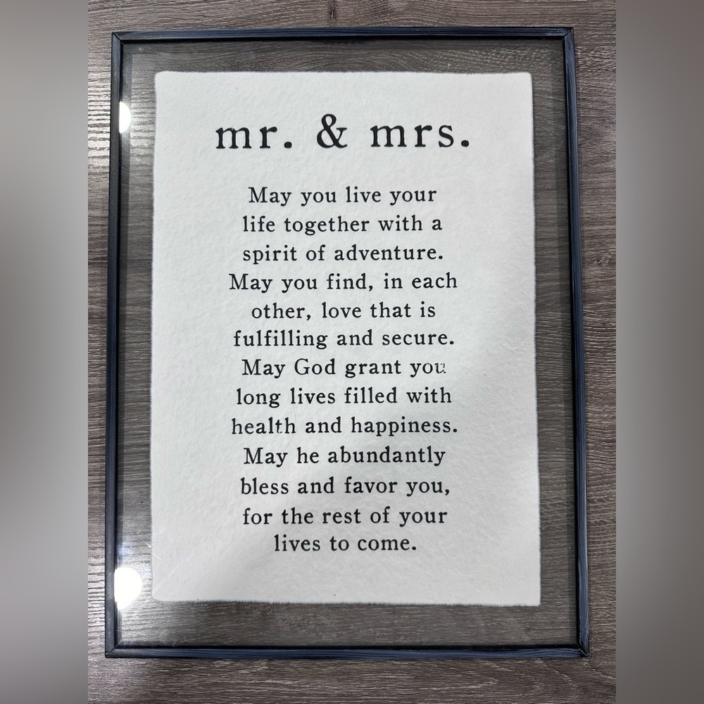 Mr. & Mrs. Plaque